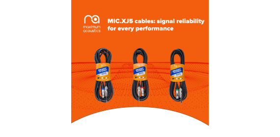 Maximum Acoustics MIC.XJ5 microphone cables: reliable signal for every performance
