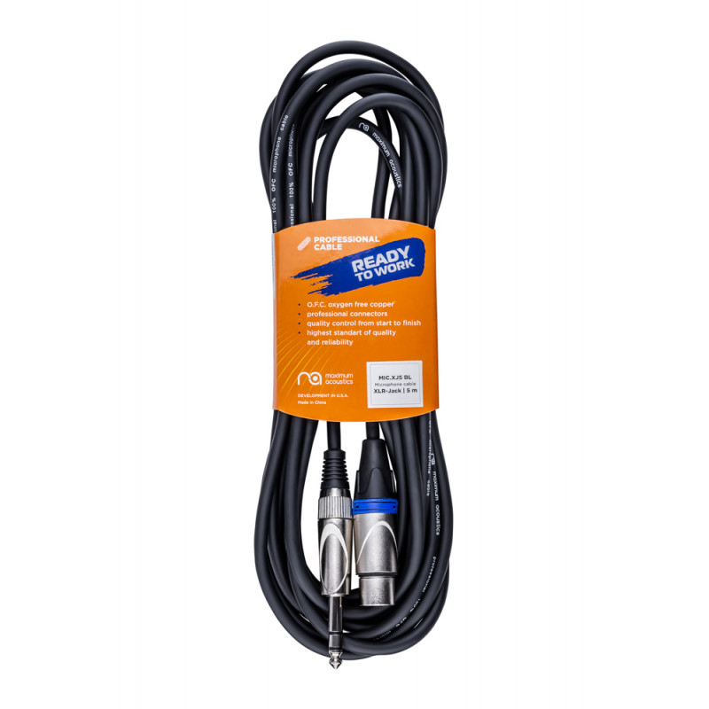 Microphone cable Maximum Acoustics MIC.XJ5 (Blue) (OFC)