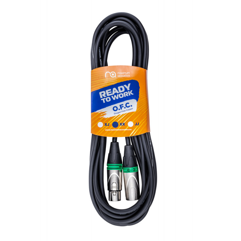 Microphone cable Maximum Acoustics MIC.XX5 (Green) (OFC)