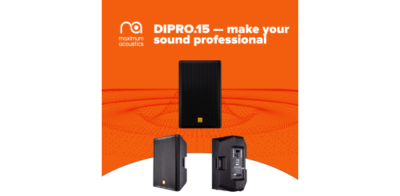 Maximum Acoustics DIPRO.15 — professional sound that is always at hand
