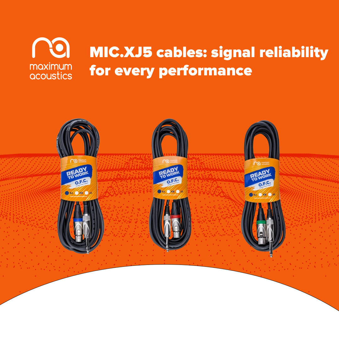 Maximum Acoustics MIC.XJ5 microphone cables: reliable signal for every performance