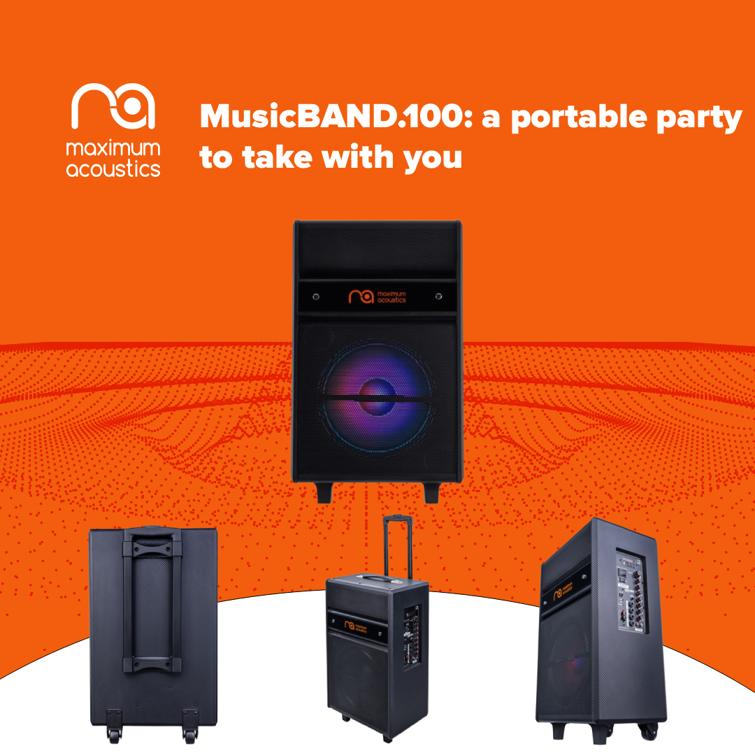 Maximum Acoustics MusicBAND.100 speaker system: a portable party to take with you