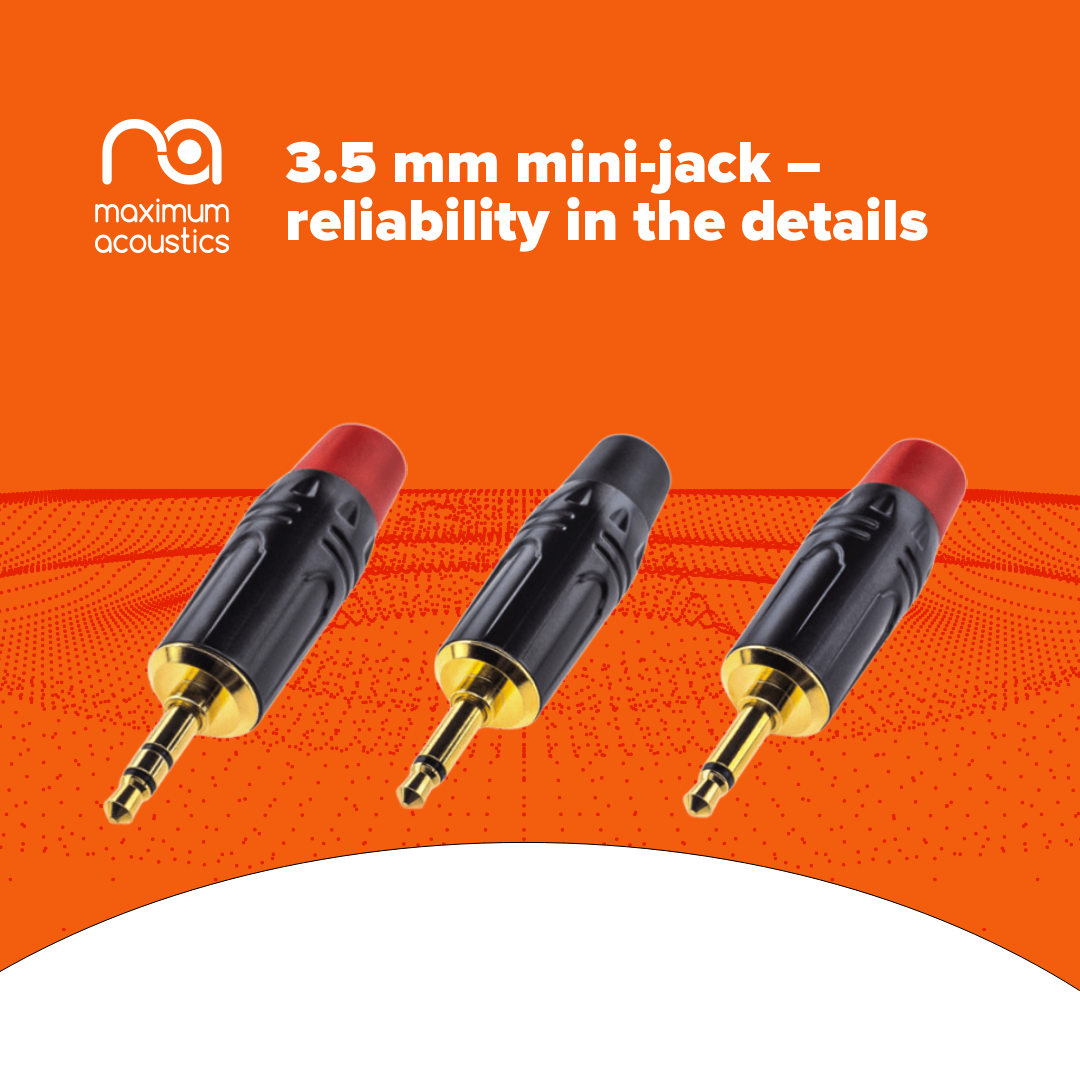 Mini-Jack 3,5 мм від Maximum Acoustics — надійність у деталях для вашого аудіообладнання