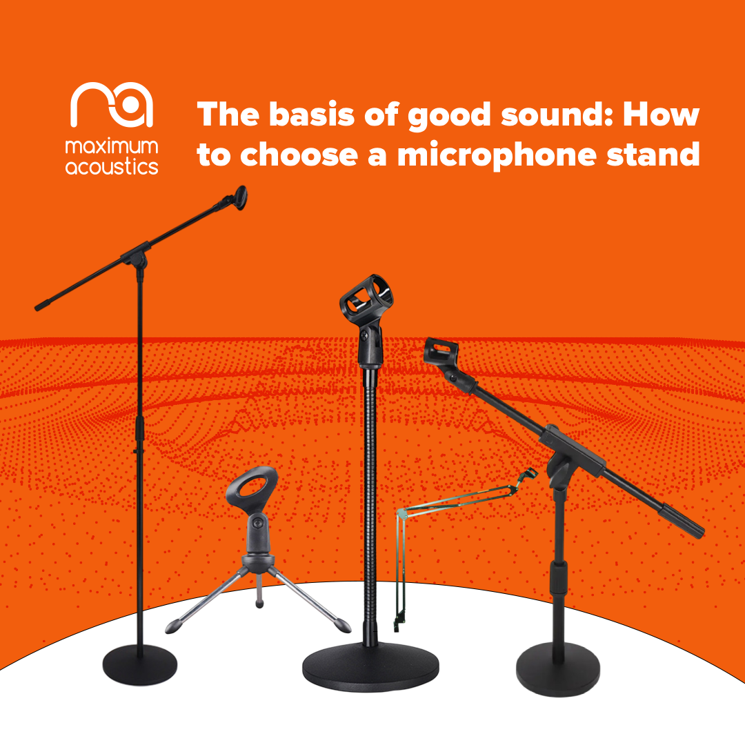 Straight stand or “crane”: choosing a microphone base for the task